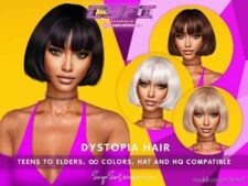 Dystopia Hair for The Sims 4