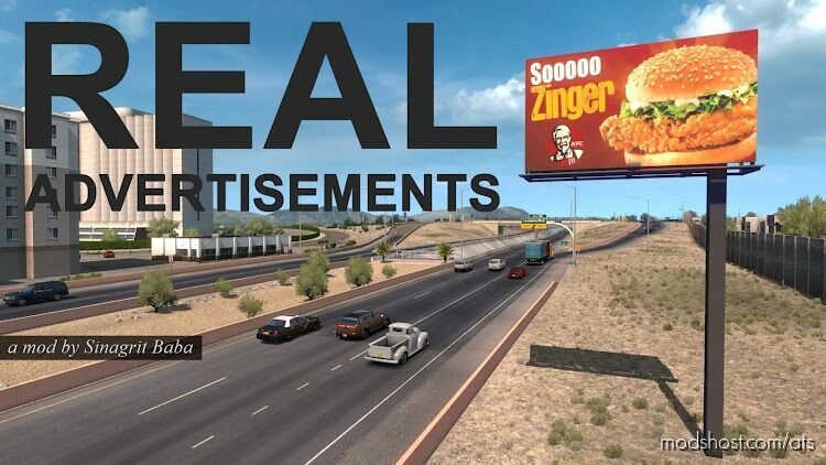 Real Advertisements v1.9 for American Truck Simulator