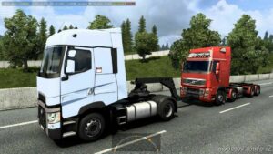 Towing A Volvo FH16 8×4 To A Service Station Traffic V1.43 for Euro Truck Simulator 2