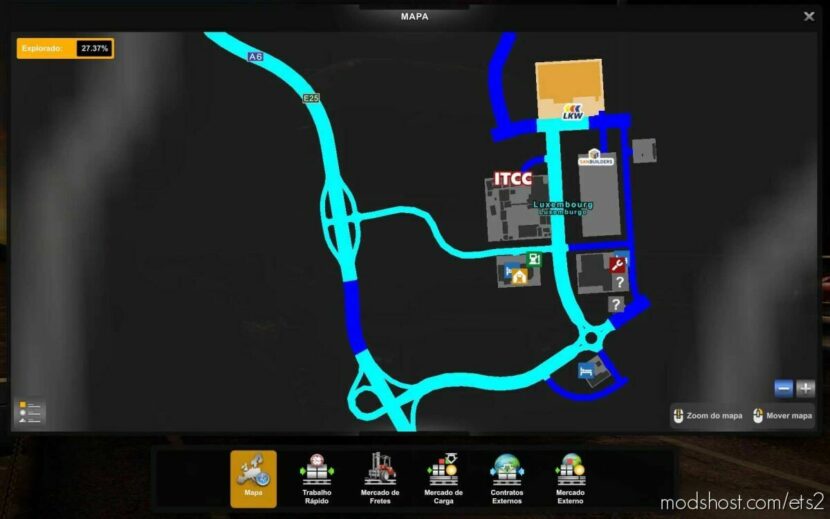 Ultra Zoom Map V1.1 [1.44] for Euro Truck Simulator 2