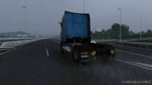 ETS2 Rain Weather Mod: Realistic Rain Mod V4.1.4 By Darkcaptain 1.44 (Image #2)