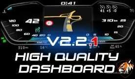 High Quality Dashboard – DAF XG & XG+ [With GPS Included] V2.2.2 for Euro Truck Simulator 2