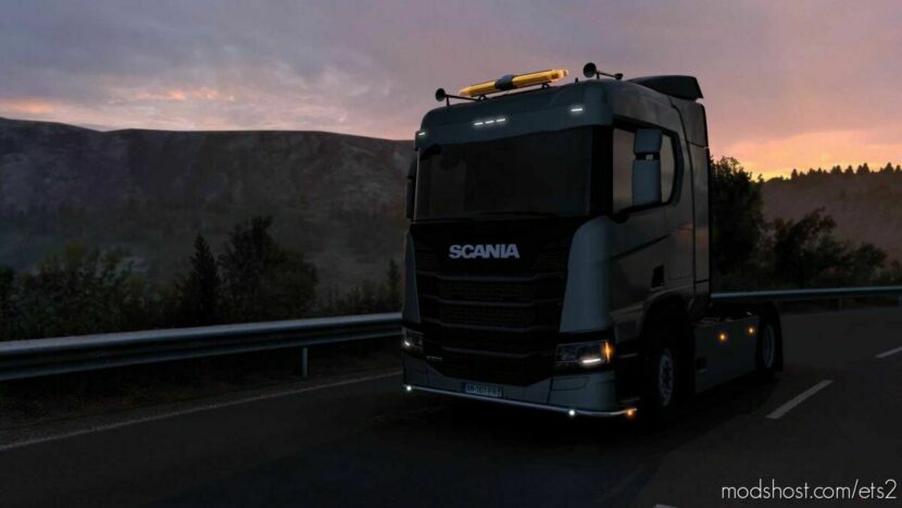 Scania 2016 Front Amber Position Lights V1.2 [1.44] for Euro Truck Simulator 2