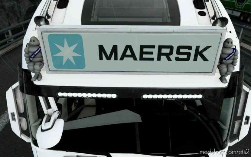 BIG Lightbox Volvo FH5 2020 Maersk [1.44] for Euro Truck Simulator 2