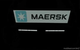 ETS2 Volvo Part Mod: BIG Lightbox Volvo FH5 2020 Maersk 1.44 (Image #7)