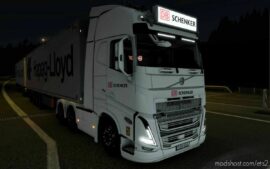 ETS2 Volvo Part Mod: BIG Lightbox Volvo FH5 2020 DB Schenker 1.44 (Image #3)