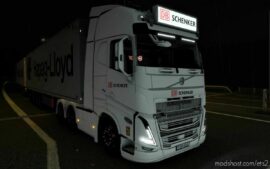 ETS2 Volvo Part Mod: BIG Lightbox Volvo FH5 2020 DB Schenker 1.44 (Image #4)