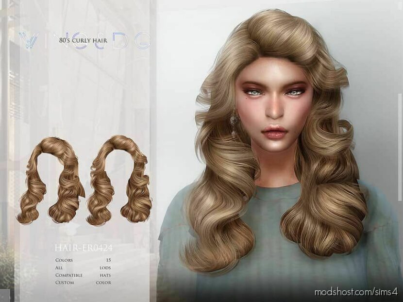 Sims 4 Female Mod: Curly Hair (Featured)