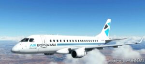 MSFS 2020 Botswana Livery Mod: AIR Botswana – Virtualcol Embraer 170 Fictional (Image #2)