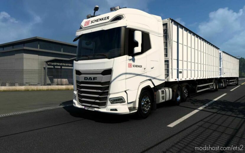 Skin DAF 2021 DB Schenker By Rodonitcho Mods [1.44] for Euro Truck Simulator 2
