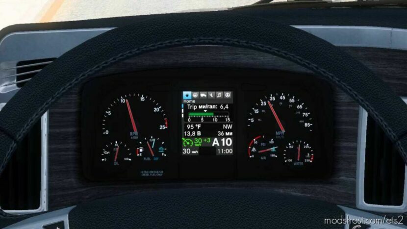 Westernstar 49X Improved Dashboard for Euro Truck Simulator 2