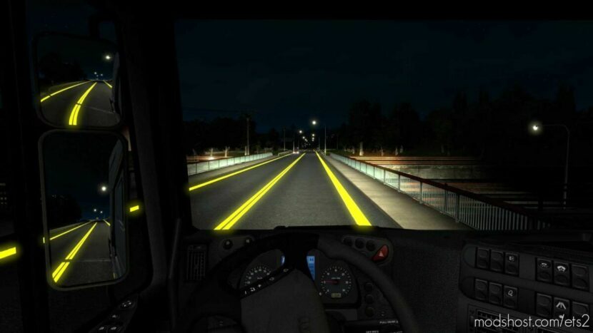 Phosphoric Road Markings V3.1 for Euro Truck Simulator 2