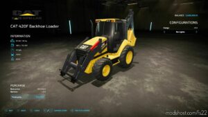 FS22 Caterpillar Tractor Mod: CAT 420F Backhoe Loader V1.0.1 (Image #3)