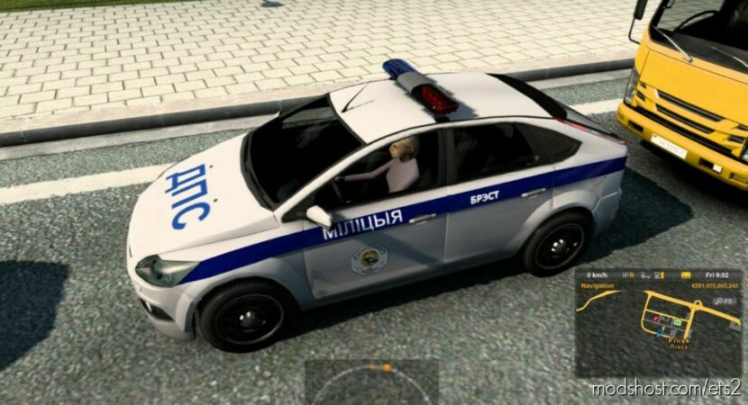 POLICE AI TRAFFIC PACK V1.1 for Euro Truck Simulator 2