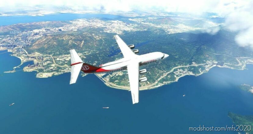 UNI AIR Livery For Just Flight BAE-146 PRO for Microsoft Flight Simulator 2020