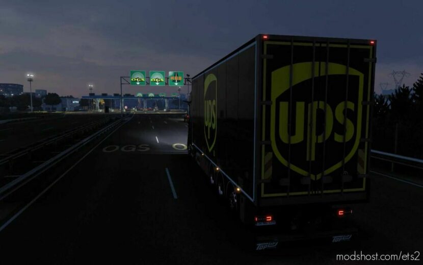 Skin DAF 2021 Tandem VAK UPS By Rodonitcho Mods [1.44] for Euro Truck Simulator 2