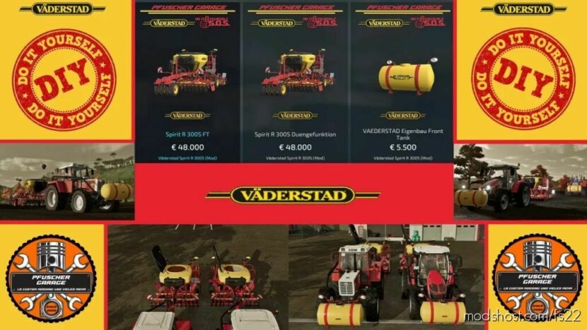 Väderstad Spirit 300 Pack for Farming Simulator 22
