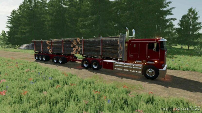 Forestry Trailers For Kenworth for Farming Simulator 22