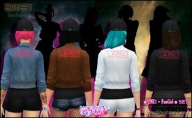 Sims 4 Female Mod: ♠ 2NE1 • FanGirl ♠ Clothes SET (Jackets and hats) (Image #2)