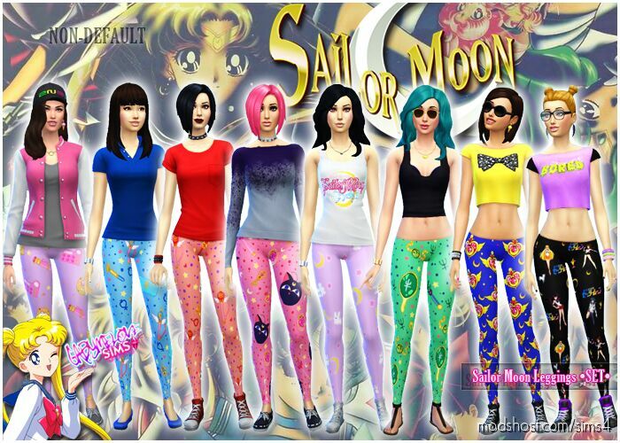 Sailor Moon Leggings for Sims 4
