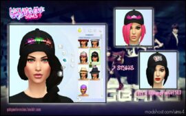 Sims 4 Female Mod: Kpop: 2ne1 & Bigbang FanGirl Clothes SET (Image #3)