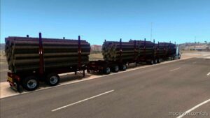 CJD LOG Trailer V1.44 for American Truck Simulator
