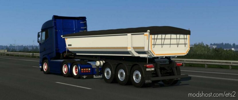 Dumper Trailer Metalesp 21M³ V0.5 [1.44] for Euro Truck Simulator 2
