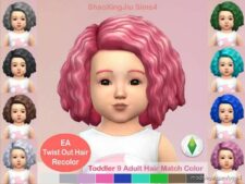 Twist OUT Hair Recolor for The Sims 4