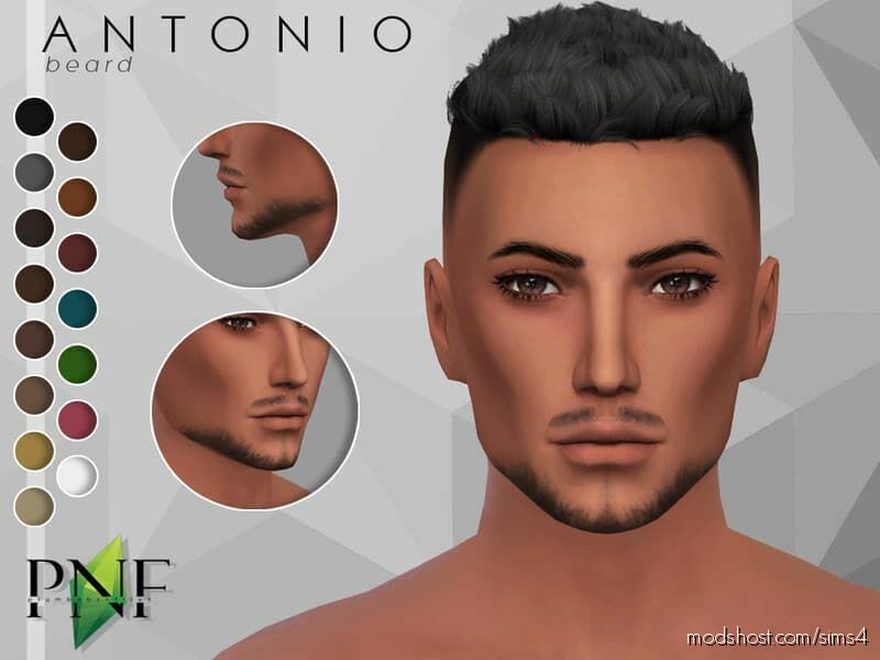 Antonio | Beard for The Sims 4