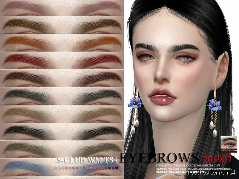 S-Club WM TS4 Eyebrows 201907 for The Sims 4