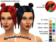 “Bunbun” Female Hair for The Sims 4
