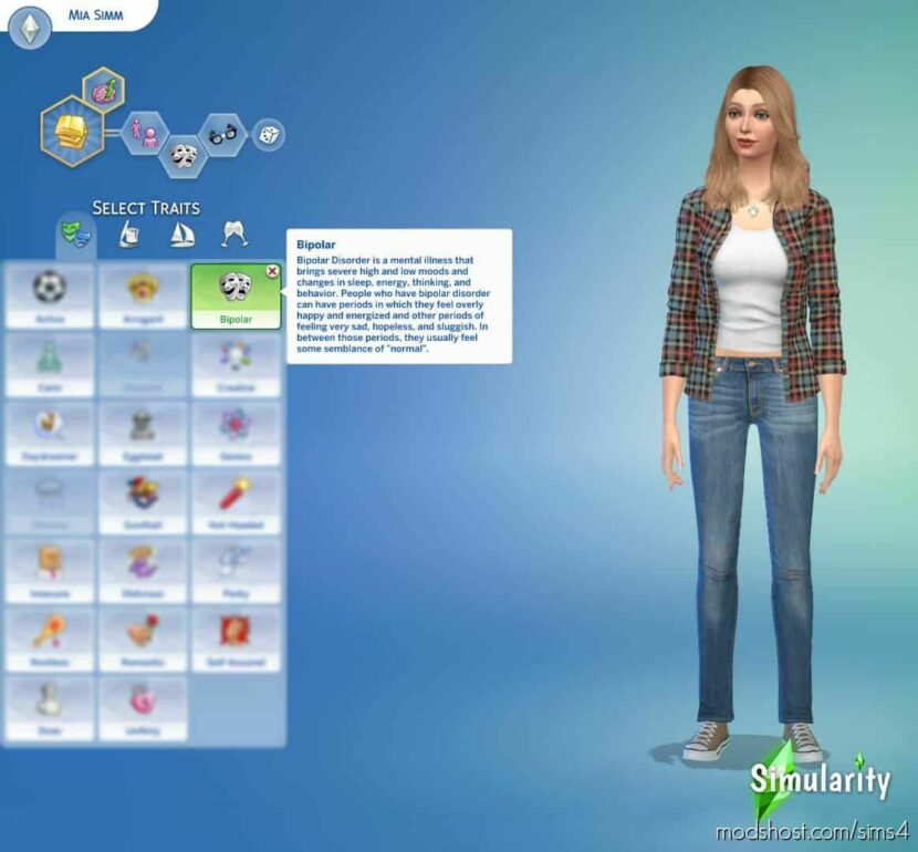 Bipolar I Trait for The Sims 4