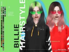 Leahlillith Billie Hairstyle for The Sims 4
