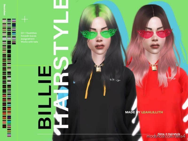 Leahlillith Billie Hairstyle for The Sims 4