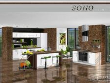 Sims 4 Set Mod: Soho Kitchen (Image #2)