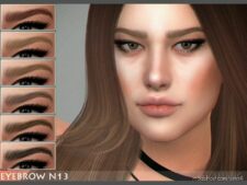 Eyebrow N13 for The Sims 4