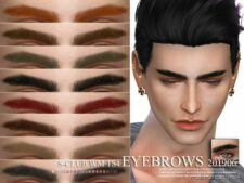 S-Club Wm Ts4 Eyebrows 201906 for The Sims 4