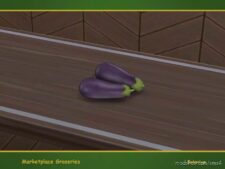 Marketplace Groceries. Eggplants for The Sims 4
