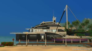 Sims 4 House Mod: Gorgona Yacht (NO CC) (Image #3)