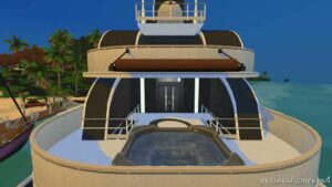 Sims 4 House Mod: Gorgona Yacht (NO CC) (Image #6)