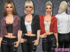 79 – Short Jacket With TOP for The Sims 4