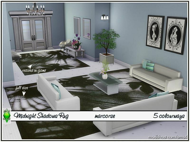 Midnight Shadows RUG Marcorse for The Sims 4