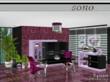 Soho Dining Room for The Sims 4
