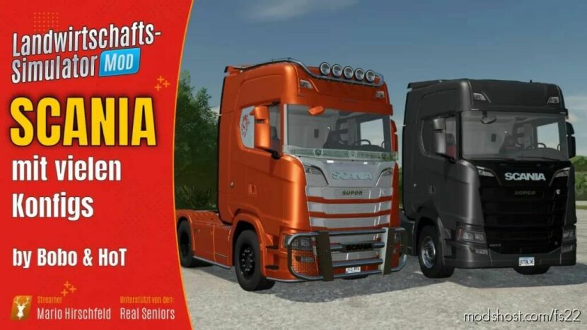 Scania S Sattelzugmaschinen for Farming Simulator 22