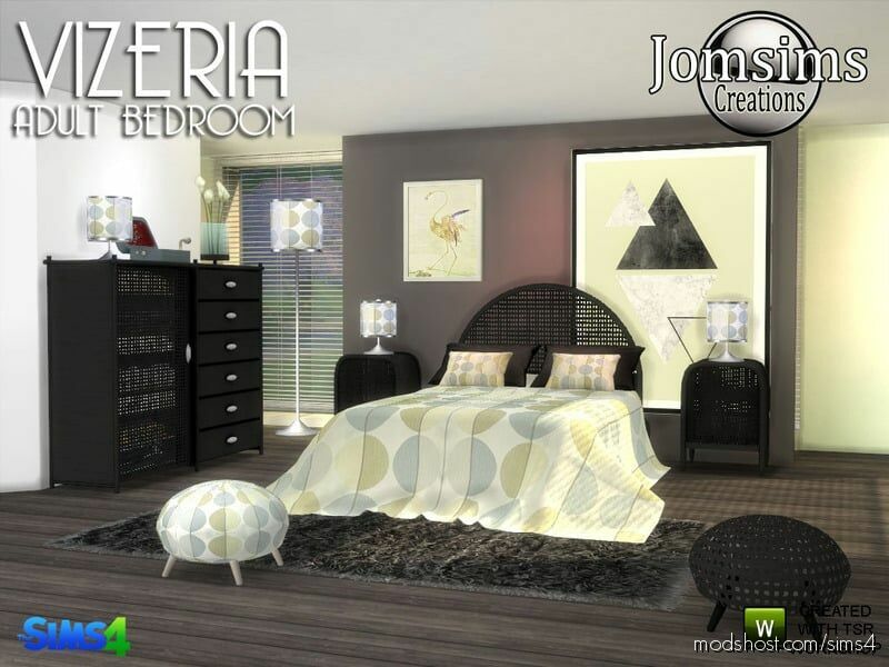 Vizeria Adult Bedroom for The Sims 4