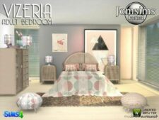 Sims 4 Set Mod: Vizeria Adult Bedroom (Image #6)