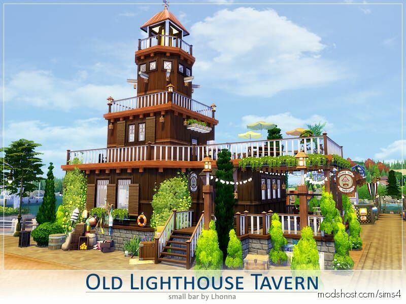 OLD Lighthouse Tavern for The Sims 4