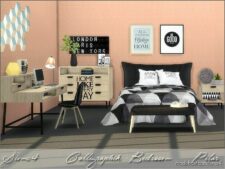Calligraphik Bedroom for The Sims 4