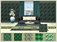 Greenery Walls Marcorse for The Sims 4