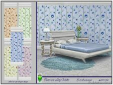 Peacock Leaf Walls Marcorse for The Sims 4